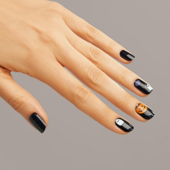 *3/15* NEW Dashing Diva Halloween Magic Pick 3D Nail Art Stickers Pumpkin Patch - Picture 3 of 5